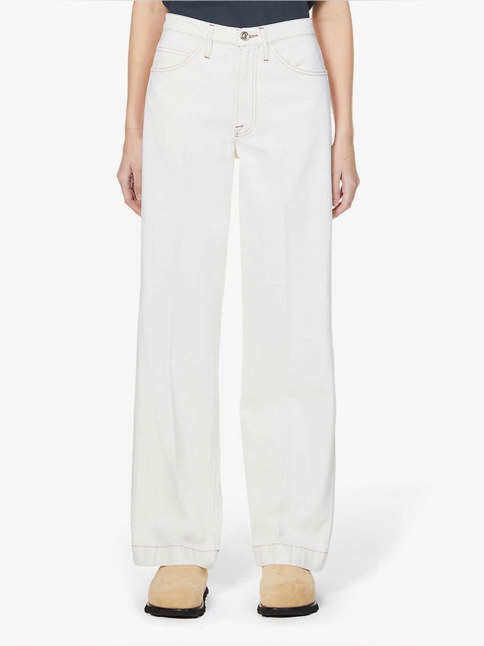 Frame Denim Le Italien Wide-Leg High-Rise Denim Jeans